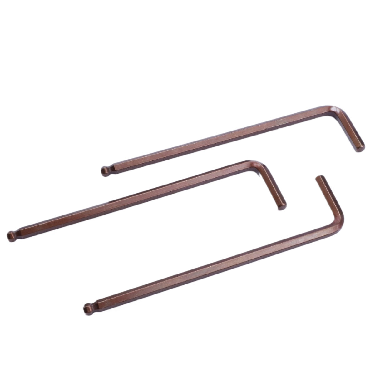 High strength ball head wrench inner hexagonal simple ball wrench red bronze inner hexagonal screw wrench for Furniture & Machinery Repair