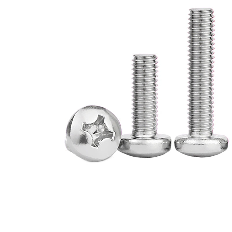 M1.7/M2/M3/M4  Galvanized plus hard cross round head screw cross groove pan head bolt machine tooth small screw for Electronic & Precision Equipment