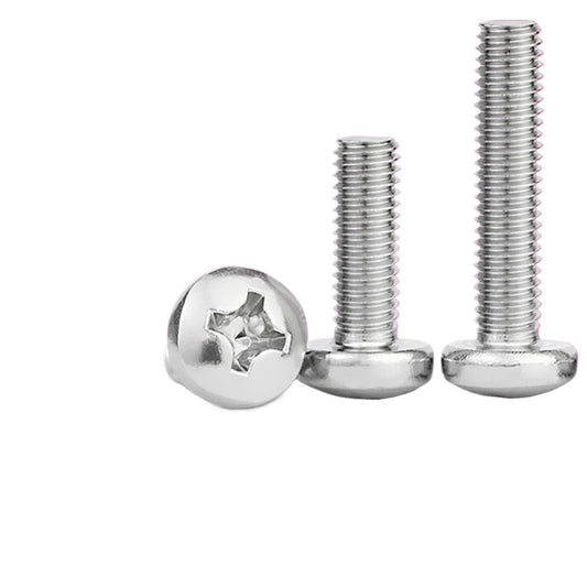 M1.7/M2/M3/M4  Galvanized plus hard cross round head screw cross groove pan head bolt machine tooth small screw for Electronic & Precision Equipment