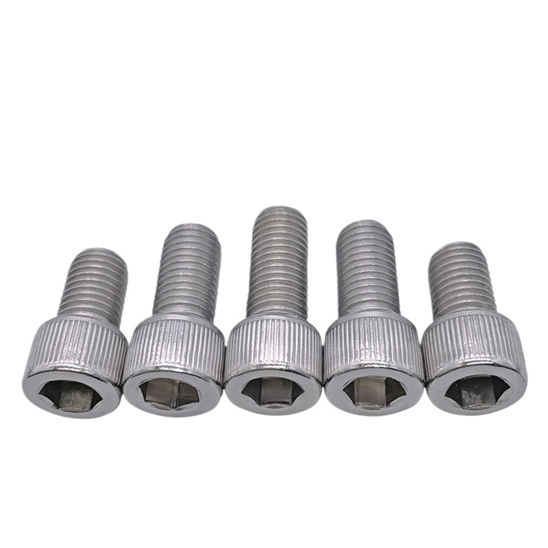DIN912 M6-M30 Hex Socket Screw | 304 Stainless Steel Cylinder Cup Head Knurled Machine Screw