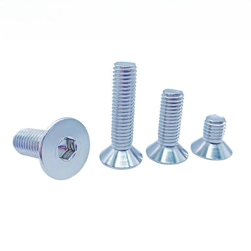 DIN7991/GB70.3 Screw M3-M16 10.9 Grade Blue-White Zinc Countersunk Head Allen Machine Screw