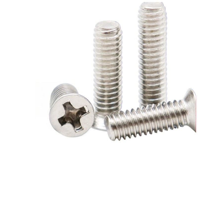 M2/M2.5/M3/M4 304 Stainless Steel Small Head Diameter Cross Groove Screws for Household & DIY Hardware Repairs