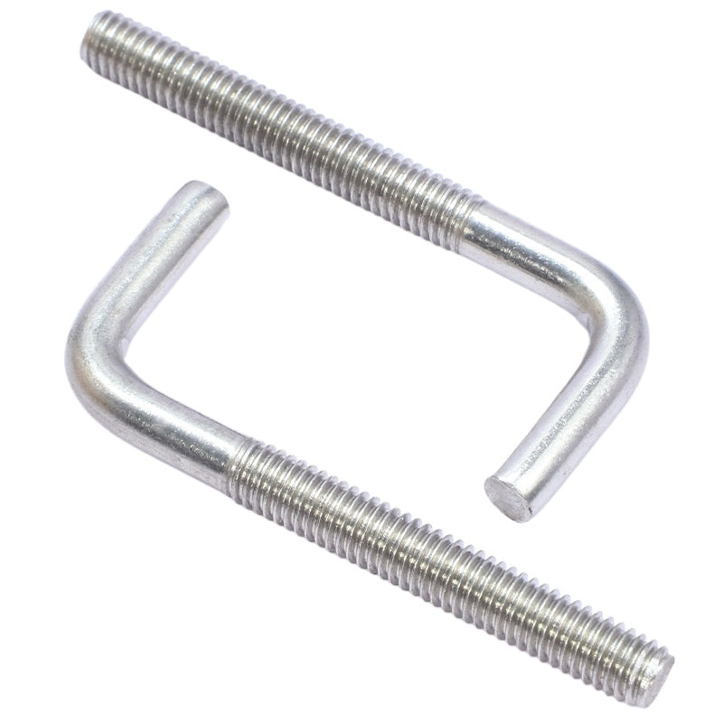 M4/M5 304 Stainless Steel 7-shaped Screw L-shaped Screw Hook Right Angle Hook Anchor Bolt Bent Hook for Wall Mounting & Hanging