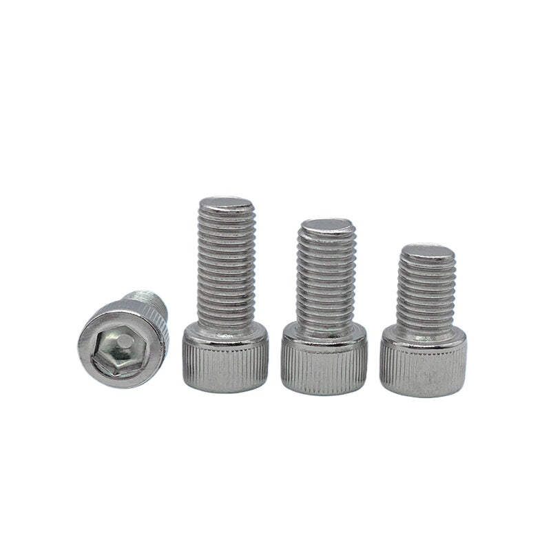 DIN912 304 Stainless Steel Left-Handed Screw Hex Socket Cup/Cylindrical Head Anti-Stripping Anti-Galling M3-M12