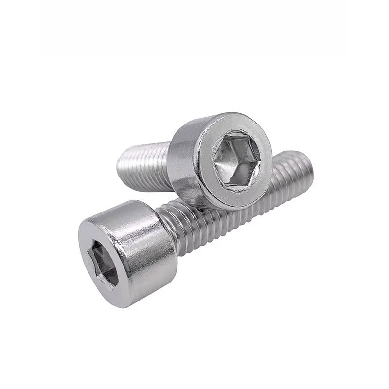 304/316 Stainless Steel UNC Screw  US Imperial Cylindrical Head Cup Head Hex Non-Knurled Machine Bolt