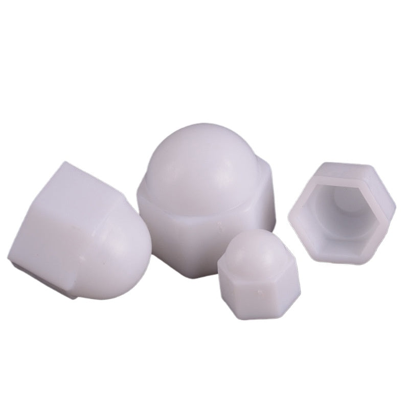 M4/M5/M6/M8/M12 Plastic Cover Nut Nylon Integrated Cover Nut Plastic Ball Nut for Home & Industrial Equipment