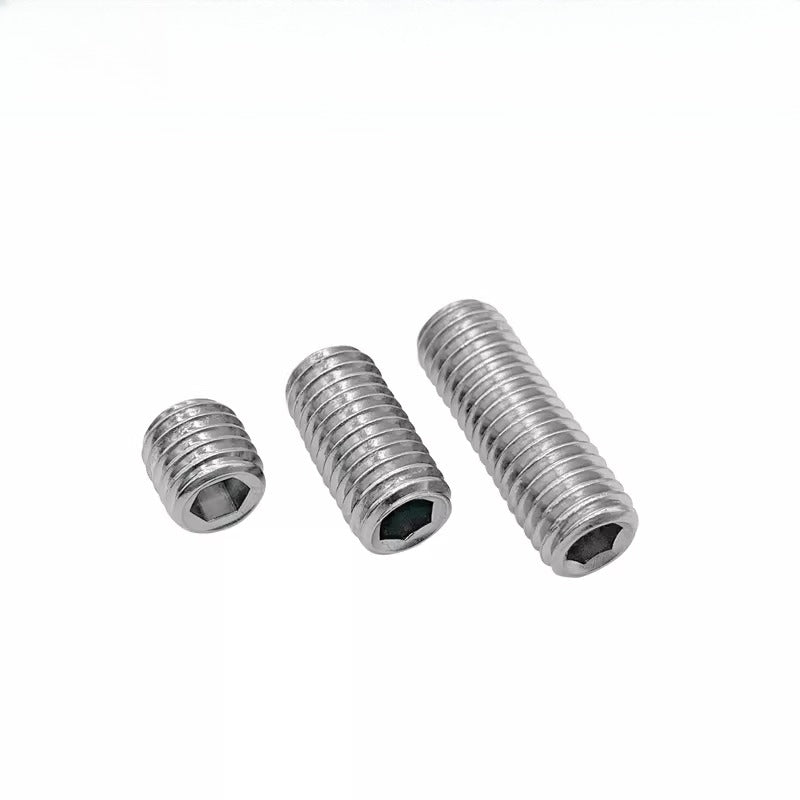 3/8-16 1/2-13 UNC Headless Set Screw 304 SS US Hex Recessed End Inch Fastener