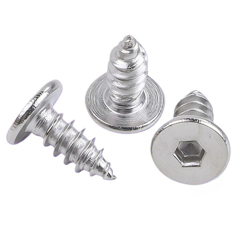 M2/M3/M4/M3.5 304 stainless steel thin head hexagonal self-tapping screw large flat head hexagonal self-tapping screw for Home Renovation & Light Industrial Use