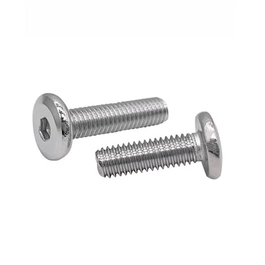 Thin Head Hex Socket Hollow Screws with Chamfered Edge, 304 Stainless Steel Vented Bolts