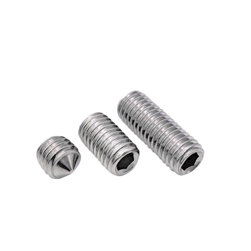 DIN914/GB78 M2-M16 Pointed Set Screw 304/316 Stainless Steel Hex Socket Grub Screw