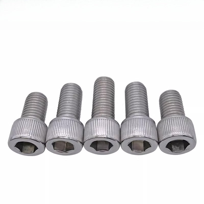 DIN912 M1.6-24  316 Stainless Steel Socket Head Screw Cylindrical Cup Head Knurled Extended Extra Long Machine Screw