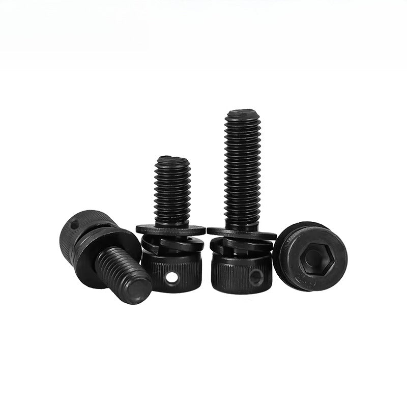 12.9 Grade Hexagonal Three Combination Head Perforated Screw M2-M12 Cup Head Sealed Fastener
