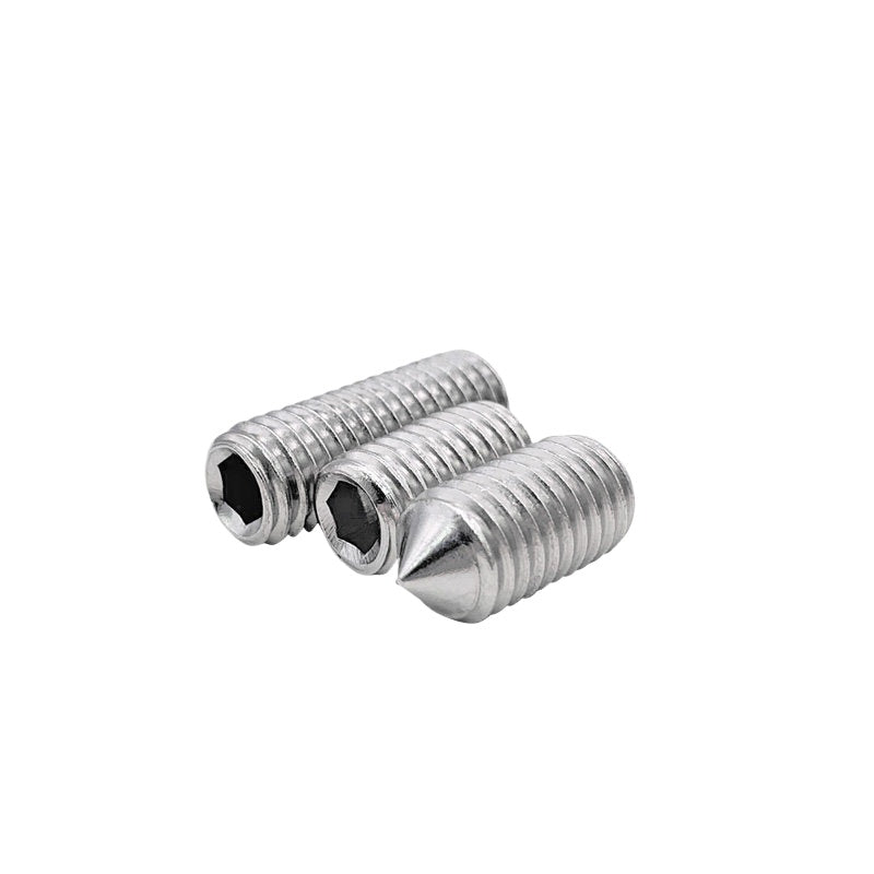 DIN914/GB78 M2-M16 Pointed Set Screw 304/316 Stainless Steel Hex Socket Grub Screw