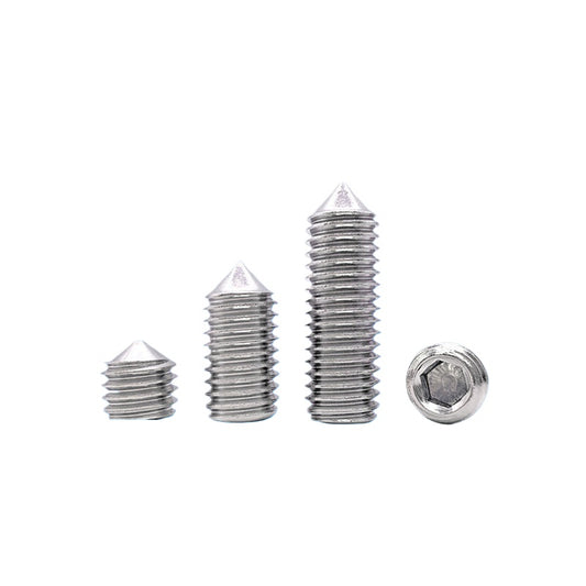 DIN914/GB78 M2-M16 Pointed Set Screw 304/316 Stainless Steel Hex Socket Grub Screw