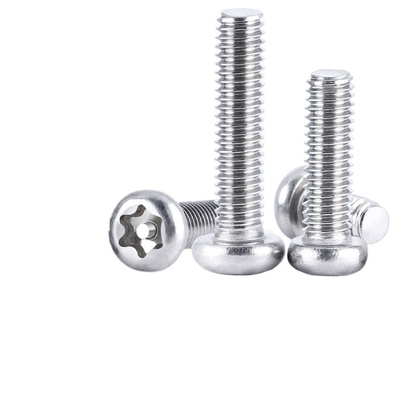 M2/M2.5/M3/M4/M5 304 stainless steel plum blossom slot with column screw pan head plum blossom slot machine screw tooth  for Industrial Assembly