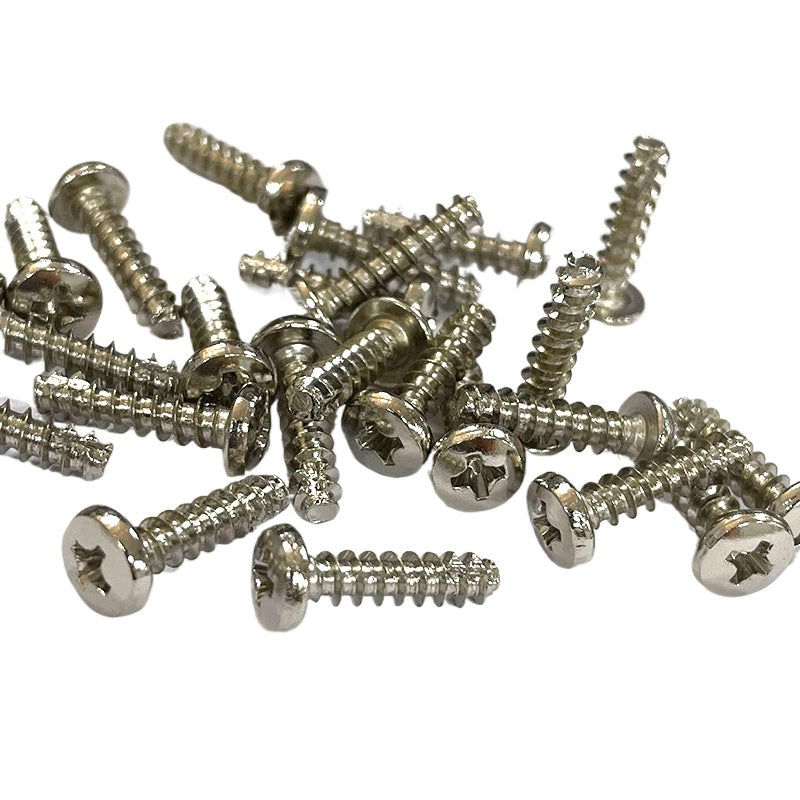 M3/M3.5/M4 304 Stainless Steel Cross Large Head Self-Tapping Screw Large Round Head Cut Tail Self-Tapping Screw for Furniture & DIY Projects
