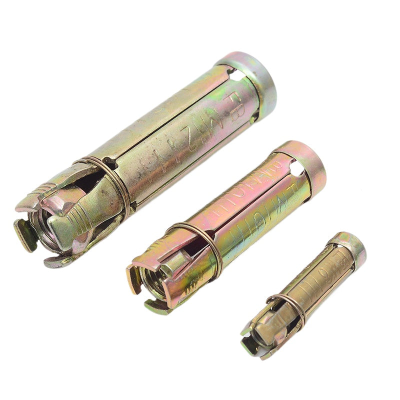 M6/M8/M10/M12 Colored zinc-plated four-piece gecko expansion pipe pull burst expansion bolt heavy-duty three or four-piece gecko  for Construction & Fixing