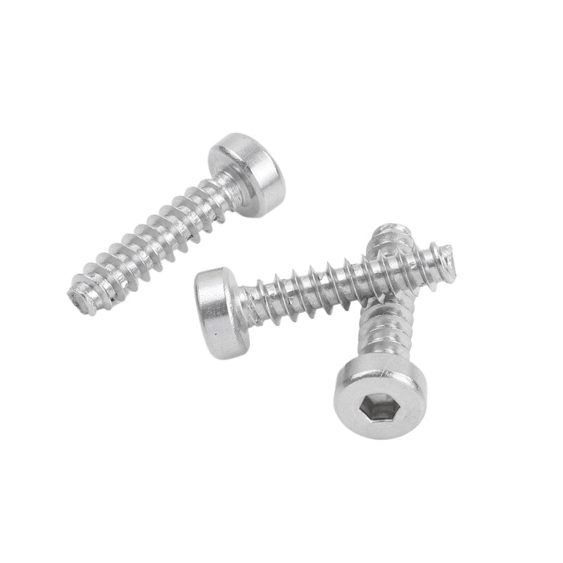 M2-M6.3 304 Stainless Steel Flat Head Hex Socket Self-Tapping Screw Flat Tail Low-Profile Fastener