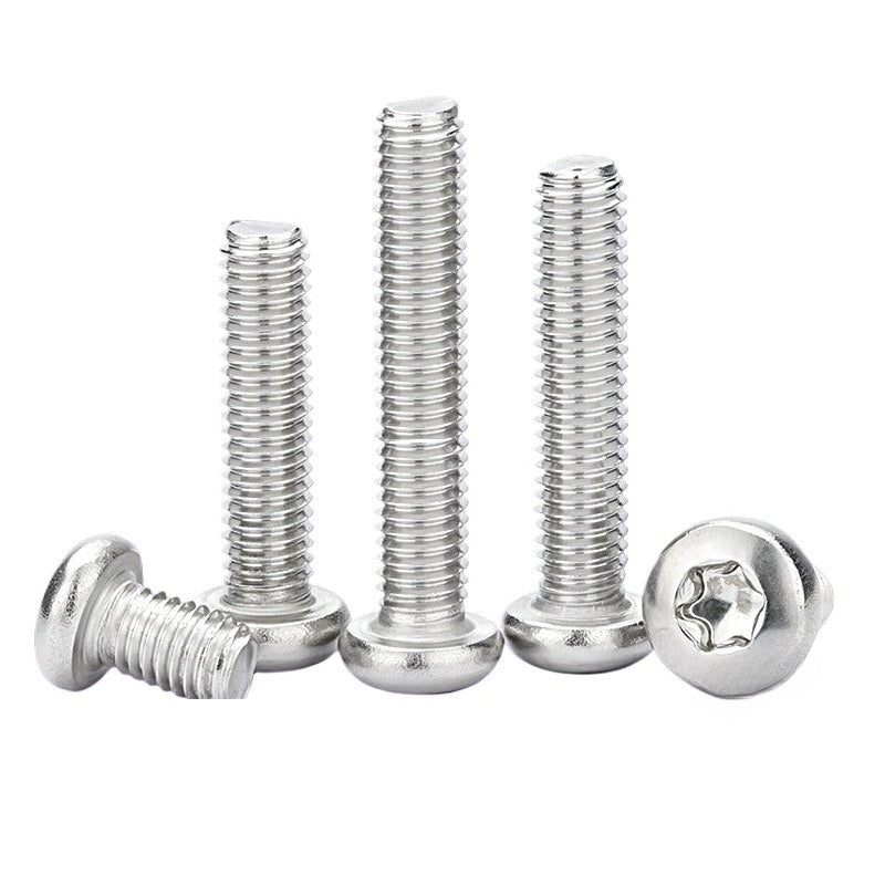 M2/M2.5/M3 304 stainless steel round head screw plum blossom slot screw pan head screw machine screw without column for Electronic & DIY Projects