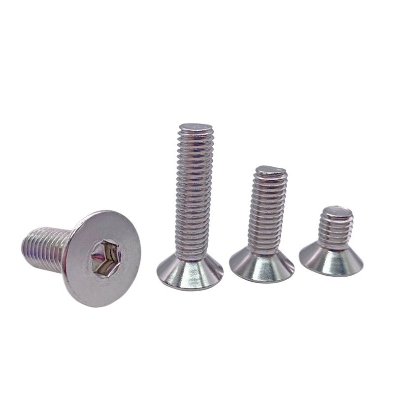 UNC/UNF 304/316 Imperial Machine Screw Stainless Steel Countersunk Flat Head Hex Socket Screw