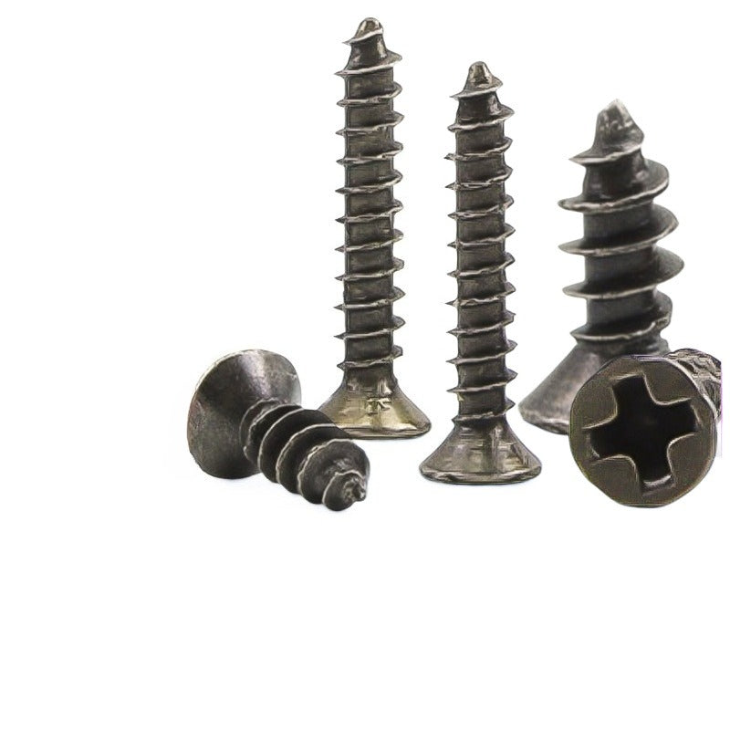 M2 M2.3 M2.6 Bronze-Plated Countersunk Flat Head Cross Self-Tapping Screws  for Woodworking Furniture Assembly DIY Craft Decor Hardware Fixing