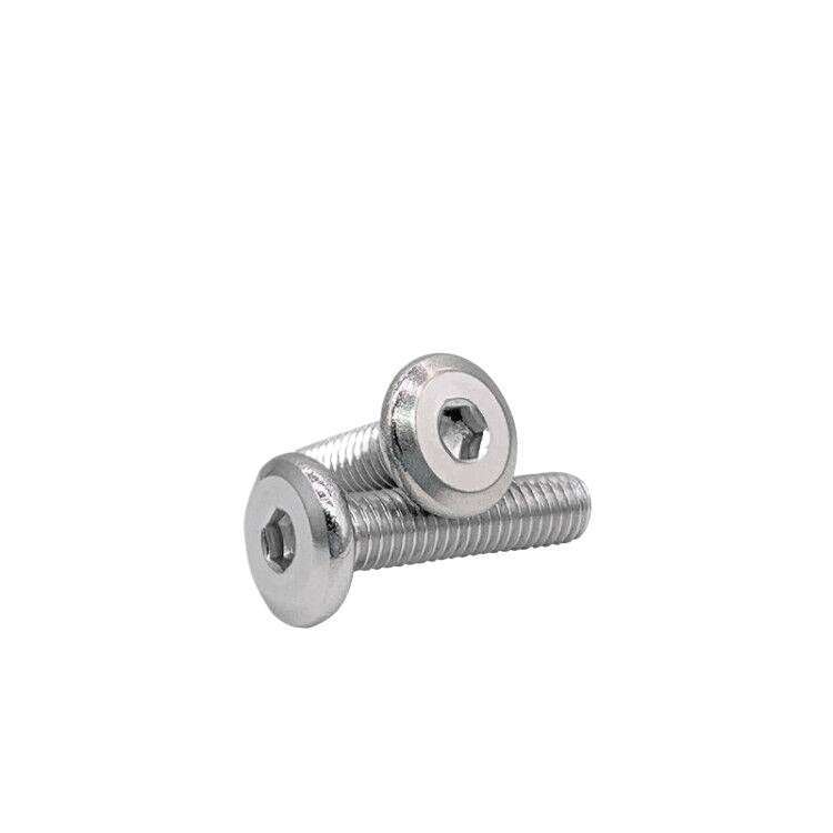 M2-M12 304 Stainless Steel Furniture Pair Lock Screw Hex Socket Large Flat Head Chamfer Letter Splint Nail