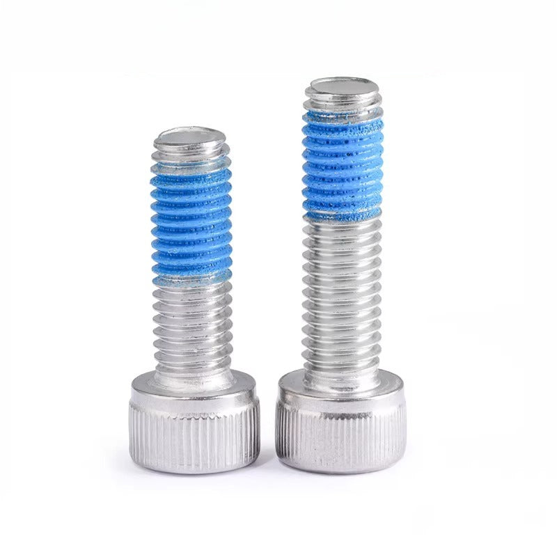 DIN912 Screw M1.4-M24  304 Stainless Steel Cup Head Hex Socket Coated Anti-Loose Bolt
