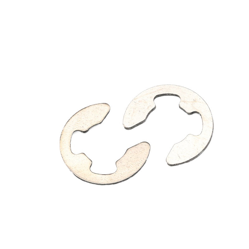 M1.2/M2/M3/M4/M5 E-Type Spring Snap Ring Set 304 Stainless Steel & Carbon Steel Black for Shaft Installation