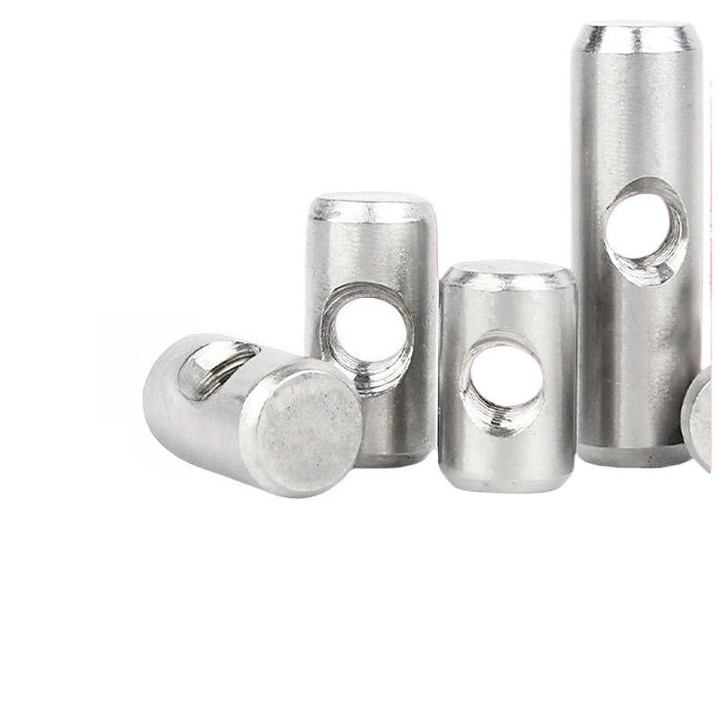 M4/M5/M6 304 Stainless Steel Hammer Nuts Cylindrical Pin Cross Hole Hammer Head Nuts for Furniture & Embedded Installation