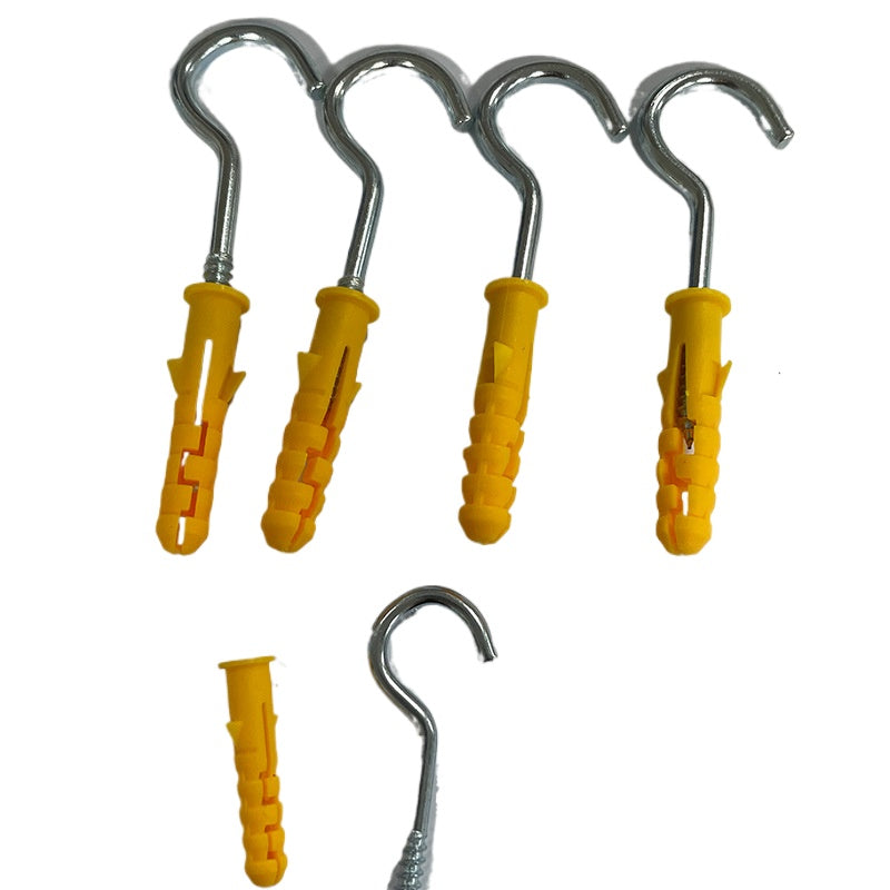 Sheep Eye Self-Tapping Expansion Screw Hook Set with Ring Light Hook & Expansion Plug for Home Decoration