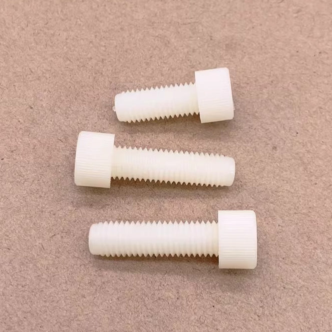 White/Black Nylon DIN912 Socket Head Cap Screws | PA66 Plastic Fasteners M3-M12 | Corrosion-Resistant