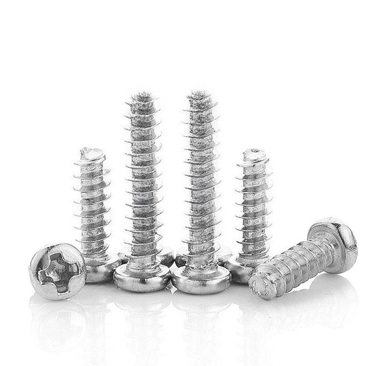 M1M2M3M4M5 galvanized cross round head flat tail self-tapping small screw electronic pan head flat tail self-tapping screw for Small Electronics & Appliances