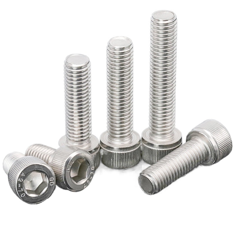 M2.5/M3/M4 Grade 12.9 Nickel Plated Hexagon Screws High Strength Cylinder Head Bolts Half Teeth Cup Head Screws  for Molds & Equipment