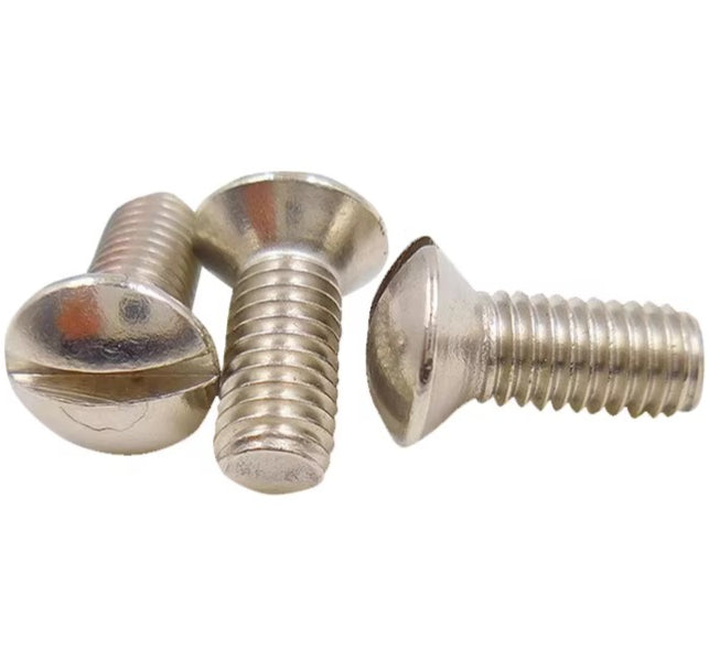 M2 M2.5 M3 M4 M5 GB69 DIN964 A2-70 304 Stainless Steel Slotted Countersunk Half Oval Screw