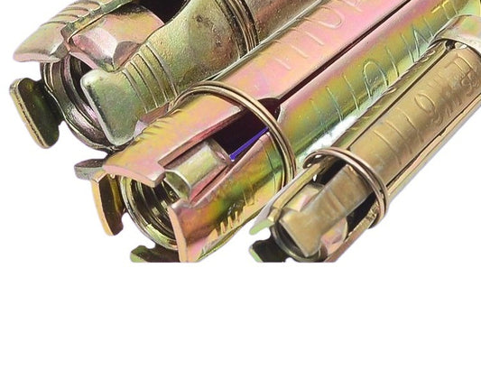 M6/M8/M10/M12 Colored zinc-plated four-piece gecko expansion pipe pull burst expansion bolt heavy-duty three or four-piece gecko  for Construction & Fixing