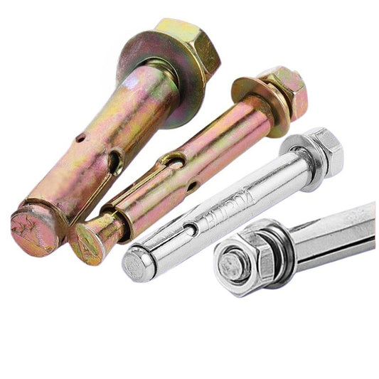 M6 M8 M10 304/201 Stainless Steel Expansion Screw Color Zinc Expansion Bolt Outer Hexagon Explosion Screw Peng Expansion for Construction & Fixing