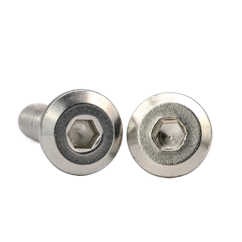 M5/M8/M10 304 stainless steel chamfered hexagonal screws furniture bolts large flat head round head bevel screws for Furniture Assembly