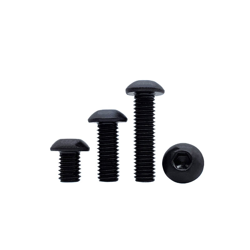 ISO7380 304 Black/12.9 Grade Screw  M3-M12 Hex Socket Round Head Button Head Fastener
