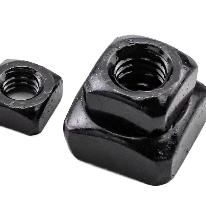 M4/M5/M6/M8/M10 4.8 grade carbon steel hair black square nut iron square nut fastener for Machinery & Construction