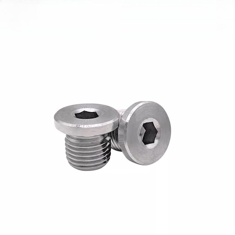 DIN908 Flange Plug 304 SS Hex Socket Fine Thread Hydraulic Oil Seal Plug