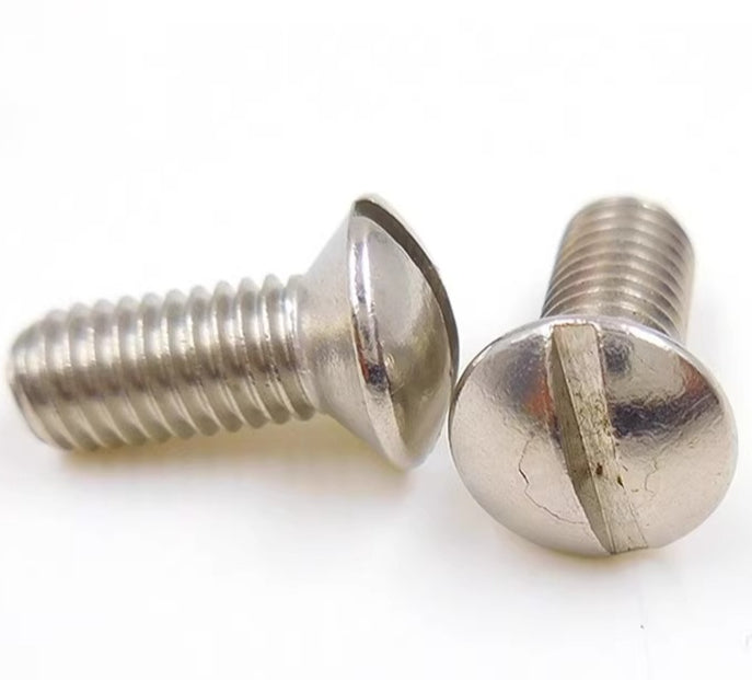 M2 M2.5 M3 M4 M5 GB69 DIN964 A2-70 304 Stainless Steel Slotted Countersunk Half Oval Screw