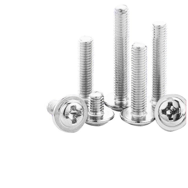 M2/M3/M4/M5 Galvanized Cross Round Head Padded Meson Screws Pan Head Handle Screws Furniture Screws for Furniture Installation