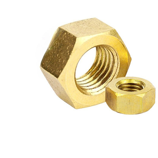 M1.6 M4 M5 M6 H59 Brass Hex Nuts Outer Hexagon Copper Nuts Small Hex Screw Caps  for Electrical & Home Use