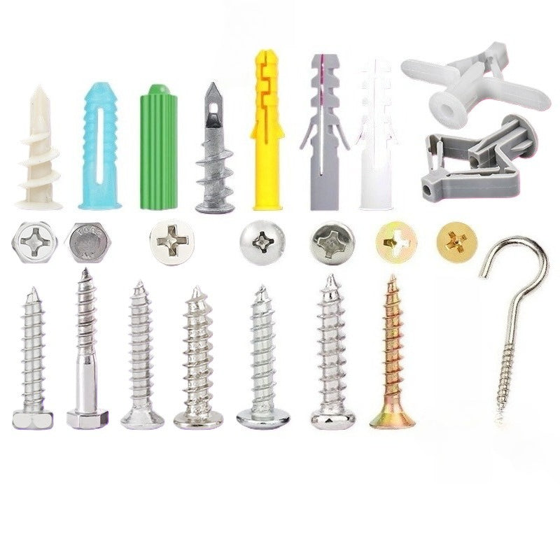 Customizable Screw Bag with Expansion Tube – Optional Specifications, On-Demand Accessory Combination for Home Renovation & DIY