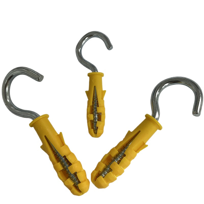 Sheep Eye Self-Tapping Expansion Screw Hook Set with Ring Light Hook & Expansion Plug for Home Decoration