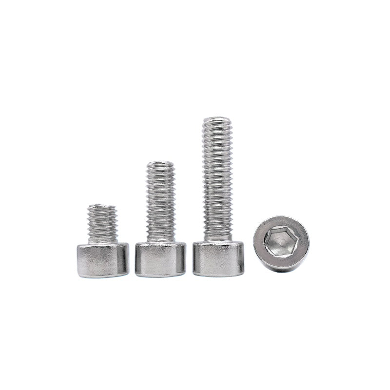 304/316 Stainless Steel UNC Screw  US Imperial Cylindrical Head Cup Head Hex Non-Knurled Machine Bolt