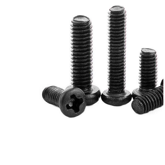 M2M2.5M3 Carbon Steel Blackening & Hardening Cross Pan Head Machine Screws for Precision Electronic Devices