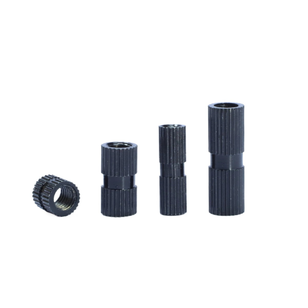 M3/M10  Black single pass knurled copper nut insert single hole injection nut hot melt copper nut bulk  for Industrial & DIY Hardware