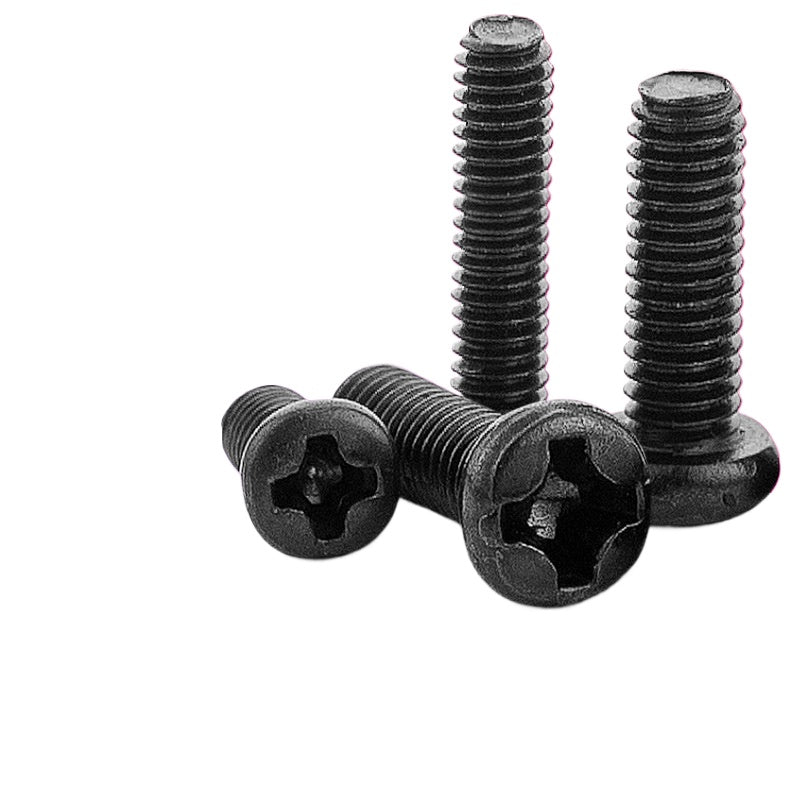 M2M3M4M6M8 Black-plated zinc 304 stainless steel cross round head screw machine screw pan head bolt small screw  for Industrial & Home DIY