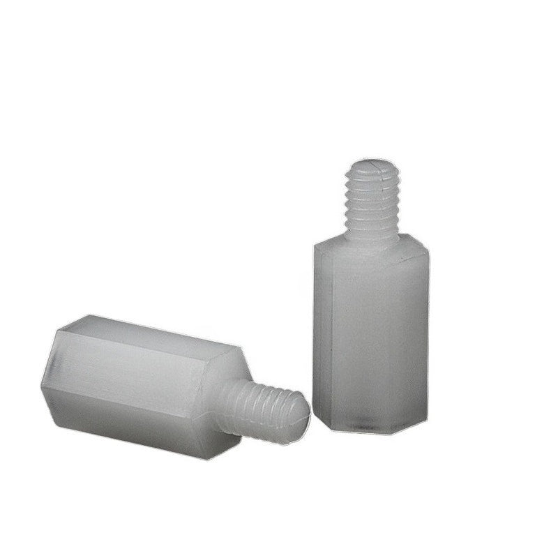 M2/M2.5/M3/M4 Nylon Single Pass Stud Plastic Stud Yin and Yang Isolation Column PC Isolation Interval Support Column for Electronic Circuit Boards